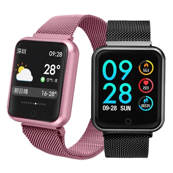 Smart Skatīties P68 Vīrieši Sievietes asinsspiediens, Sirds ritma Monitors Sports Tracker Smartwatch IP68 Savienojumu IOS Android PK dz09