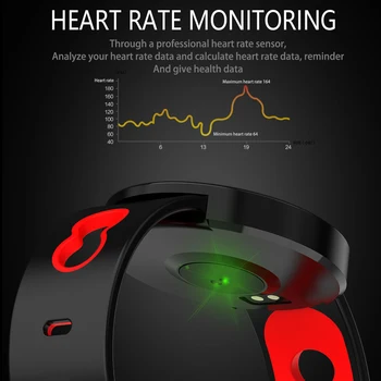 Smart Skatīties Vīrieši Sakausējuma Korpusa asinsspiediens Ūdensizturīgs Smartwatch Sievietēm Miega Tracker Sirds ritma Monitors, Pulkstenis, Android vai IOS
