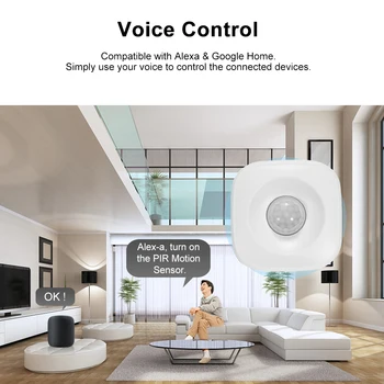 Smart WiFi Infrasarkano Signālu Detektoru smart home drošības trauksmes sistēma, Bezvadu PIR Kustības sensors, Apsardzes Signalizācija Tuya Smart Dzīve