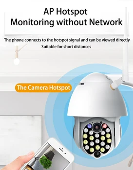 Smart WIFI Kameru Āra PTZ Ūdensizturīgs IP Kameras 1080p Ātrums CCTV Drošības Kameras Auto Ceļa Kamera 2MP IS Dome Kamera