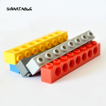 Smartable Tehnika Ķieģeļus ar Caurumiem, Celtniecības Bloki KM Daļām DIY Rotaļlietas Saderīgu, Visu Marku Tehnika Rotaļlietas 100g/daudz Jauktu Krāsu