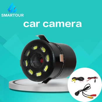Smartour Auto Rezerves 8 led Gaismas Nakts Redzamības Atpakaļgaitas Kamera Video Atpakaļskata Kamera Univeral Dinamiskā Trajektorijas Parkošanās Sistēma