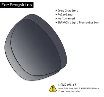 SmartVLT Polarizētās Saulesbrilles, Rezerves Lēcas Oakley Frogskins - Pelēks Gradients Nokrāsu