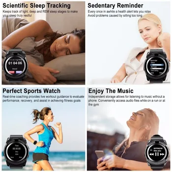 Smartwatch Asinsspiediens, Sirds Ritma Monitors Band Aproce Plaukstas Sporta Miega Tracker Aproce Cilvēks, Fitnesa Smart Watch Dial Zvanu