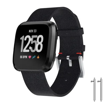 Smartwatch Joslas Fitbit Otrādi/Otrādi Lite Aproce neilona Siksniņa Smart Watch Band aproce Džinsa Watchband Nomaiņa