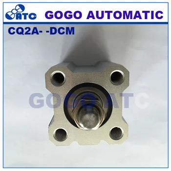 SMC veids standarta divvietīgā darbojas ar gumijas buferi viena stieples gala vīriešu vītne CQ2A16-20DCM alumīnija pneimatisko cilindru compact