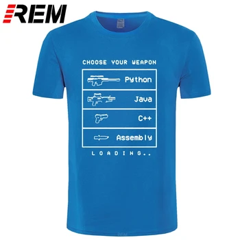 Smieklīgi Datoru, C Valoda Java Programmētājs T Krekls Vīriešiem Ar Īsām Piedurknēm O-Veida Kakla Kokvilnas Java Izstrādātājs Tshirt