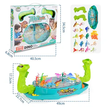 Smieklīgi Dubultā Kaujas Dinozauru Bounce Kaķene Desktop Board Game Vecāku-Bērnu Mijiedarbību, Rotaļlietas Bērniem, Bērnu, Ģimenes Puses