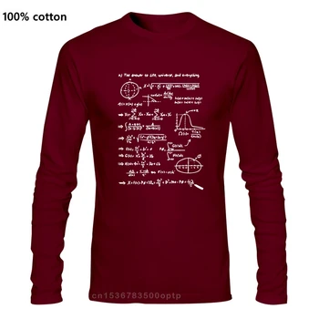 Smieklīgi Math Problēmas Atbilde T-Krekls Vīriešu garām piedurknēm O Kakla Regulāri Tshirt Vīriešiem Atdzist Modes Krekli