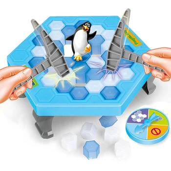 Smieklīgi Pingvīns Lamatas Interaktīvās Iekštelpu galda Spēle Ledus Laušana Saglabāt Pingvīnu Vecākiem-bērnu Galda Izklaides Rotaļlietas Bērniem Dāvanas