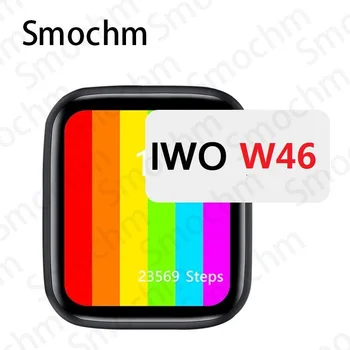 Smochm 1.75 collu Bezgalīgs Ekrāna SVB W46 Smart Skatīties Ūdensizturīgs Temperatūra Pielāgot WatchFace iOS Android PK SVB 12 Pro W26