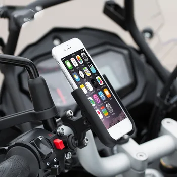 SMOYNG Alumīnija Velosipēdu, Motociklu Tālruņa Turētāju Statīvu Velosipēdu Stūres Spogulis Atbalsta Mount Moto tālrunis Braket iPhone 8P X 11