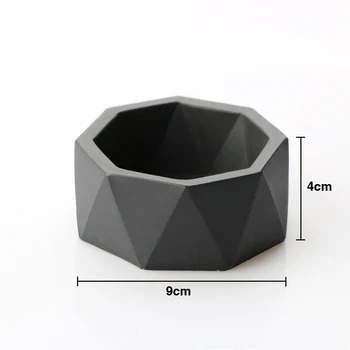 SN0033 Puķu Pods Ģeometriskas Formas Silikona Veidnē Roku darbs 3D Vāze Cementa Pot Veidnes Sulīgs Betona Pelējuma Aromātu Akmens Veidnes