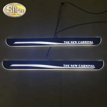 SNCN 4GAB Akrila Moving LED Laipni Pedāli Auto Pretnodiluma Plāksnes Pedāli, Durvis, Palodzes Paņēmiens, ņemot vērā Kia Carnival - 2017 2018