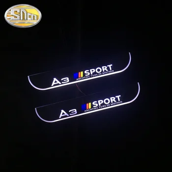 SNCN 4GAB Akrila Moving LED Laipni Pedāli Auto Pretnodiluma Plāksnes Pedāli, Durvis, Palodzes Paņēmiens Gaismas Audi A3 8P 8V 8L - 2019