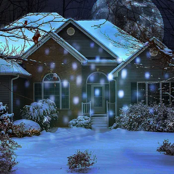 Sniegputenī Led Skatuves Gaismas Ekrāni Projektoru Rādīt Ziemassvētku Āra Iekštelpu Rotējošo Sniegpārslas Lampas Ziemassvētki Dārza Ainavu Dekors