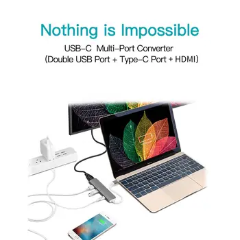 Snowkids USB C Doks Huawei matebook D14 D15 13 14 Doks C Tipa HDMI USB3.0 PD Ātri Maksa par 12 inch MacBook Pro ASUS