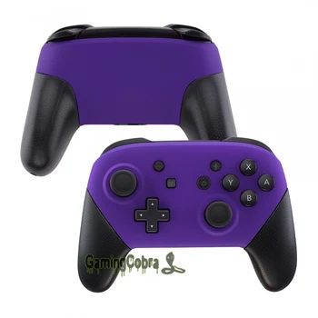 Soft Touch Violeta Faceplate un Backplate Nomaiņa Shell Mājokļu Lietu Vāku Nintendo Slēdzis Pro Kontrolieris