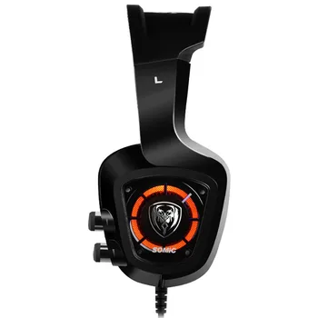 SOMiC G910 virtual 7.1 Spēļu austiņas austiņas ar Mic Surround Skaņas Vibrācijas USB Austiņas Bass LED gaismas, DATORU, Klēpjdatoru