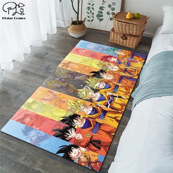 Son Goku Saiyan paklāju bērnu istabas futbola paklāju jomā, viesistaba, guļamistaba, viesistaba, grīdas paklāji, bērni lieli paklāji mājās mat 04