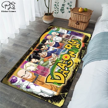 Son Goku Saiyan paklāju bērnu istabas futbola paklāju jomā, viesistaba, guļamistaba, viesistaba, grīdas paklāji, bērni lieli paklāji mājās mat 04