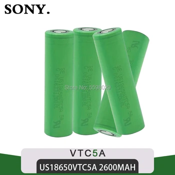 SONY 35A Augstas Drenāžas VTC5A 18650 2600mAh Li-ion (Litija Bateriju Reālā Ietilpība Lukturīšu lukturu baterijas Gaismiņa