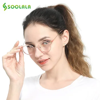 SOOLALA Cat Eye Kārtas Apli, Lasīšanas Brilles Sievietes Vīrieši +0.5 0.75 1.25 1.75 2.25 2.75 lai 4.0 Presbyopic Lasīšanas Brilles