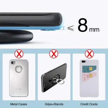 SooPii Bezvadu Lādētāju Pack 2,10W Ātrās Uzlādes Pad & Stāvēt,Savietojams ar iPhone Galaxy LG un citiem QI-Iespējots telefoni
