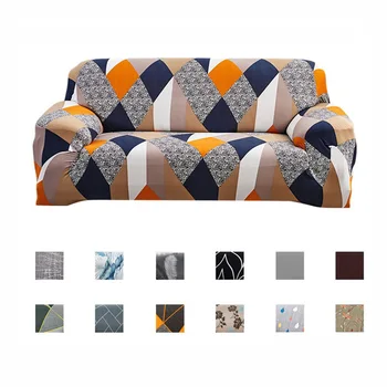 Spandex Sofa Cover All-inclusive Stiept Elastīgs Slipcovers par viesistabas Krēslā Dīvāns Aptver Vienu/Divus/Trīs/Četras Sēdeklis