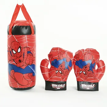 Spiderman Attēls Rotaļlietu Bērniem, Cimdi Sandbag Uzvalks Dzimšanas dienas Dāvanas Boksa Āra Sporta Rotaļlietas Vecāku bērnu Mijiedarbību Spider Man