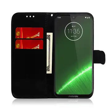 Spogulis Ādas Gadījumā Motorola Moto G8 G7 Malas E6 E7 G7 G9 G Power Play Plus E6S 