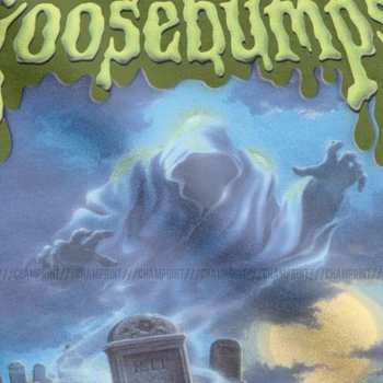 Spoku Pludmales Goosebumps T-Krekli Vīriešiem Haunted Halloween Monster Grāmatu, Filmu, Komiksu Awesome Kokvilnas t-veida, ar Īsām Piedurknēm T Krekls