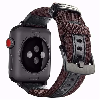 Sporta Cilpa Joslas Siksnu Apple Noskatīties 4 5 iWatch 40mm 44mm Plaukstas locītavas Jostas, Austs Neilona Watchband+Regulējams Āķis Aizdare
