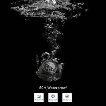 Sporta Smart Skatīties Vīrieši Profesionālās 5ATM Ūdensizturīgs Bluetooth Zvanu Atgādinājumu Digitālais modinātājpulkstenis iOS Android Tālrunis