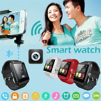 Sporta Smartwatch Bluetooth Smart Skatīties IPhone IOS Android Smart Tālrunis Valkāt Pulksteni Valkājamas Ierīces Smartwach U8 PK GT08 DZ09