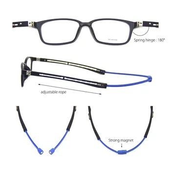 Sporta Super Gaismas Optiskā Rāmis Recepte Izstrādāta Sporta Brilles Ar Magnētu Pagarināt String Zēns Meitene Jaunākiem Brilles