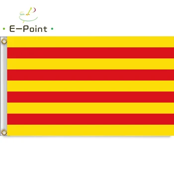 Spānija, Katalonija (Catalunya) 3ft*5ft (90*150cm) Izmērs Ziemassvētku Rotājumi Mājās Karogs Banner Dāvanas