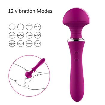 Spēcīgu Triecienu Klitora Stimulators Sēņu AV Stick Vibrācijas Stick Massager Plecu un Kakla Masāža Veselības Mazināt Nogurumu