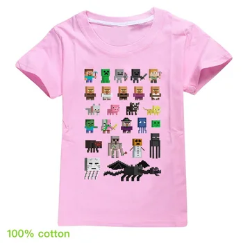 Spēle Anime Vasaras Drēbes Bērniem Rāpulis Īsām Piedurknēm T-krekls, Kokvilna Atpūtas Modes Bērnus, Zēnu un Meiteņu Topi