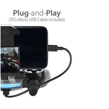 Spēle Kontrolieris turētājs Tālrunis Skava Viedo Klipu Turētājs ar OTG kabelis, Bluetooth Bezvadu PS4 DualShock Kontrolieris 4