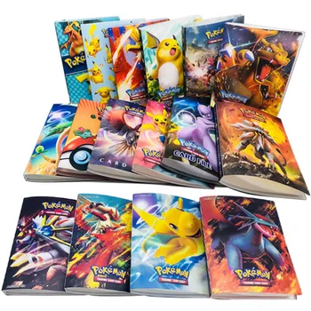 Spēle Pokemon Karšu Albums Grāmatu 240Pcs Anime kartiņu Kolekcionāriem Turētājs Piekrauts Sarakstu Jaudas Saistvielu Mapi Pokemons, Rotaļlietas, dāvanas Mazulis