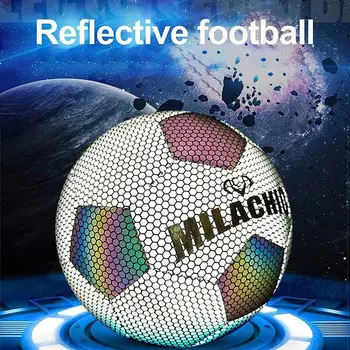 Spīd Tumsā Futbola Bumbu, Futbols, Izmērs 5 4 Standarta Prakse Mācību Futbola Luminate Aizrautīgs Futbola Bumbas Atstarojošs Rīki