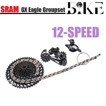 SRAM GX ĒRGLIS 1x12 12 Ātrums 10-50T Mazo Groupset 4 Komplekti Izraisīt Pārslēdzēju Sviru Aizmugurējo Pārslēdzēju XD Diska Struktūra, Kasetes, Ķēdes