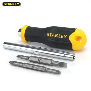Stanley 4gab 6 funkciju multitool skrūvgriežu komplekts ar rezerves magnēts biti 6-in-1 precizitātes scerwdriver rokas instrumenti