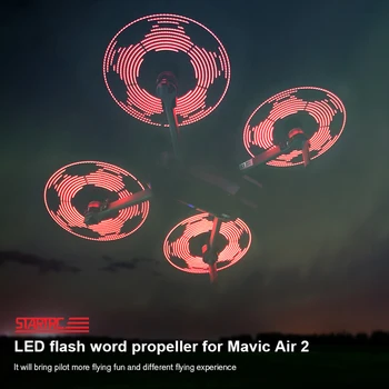 STARTRC Mavic Air 2 Piederumiem, Rezerves Daļas, LED Flash Vārdu Dzenskrūves Rediģēt Dzenskrūves lāpstiņu, Lai DJI Mavic Air 2 Dūkoņa