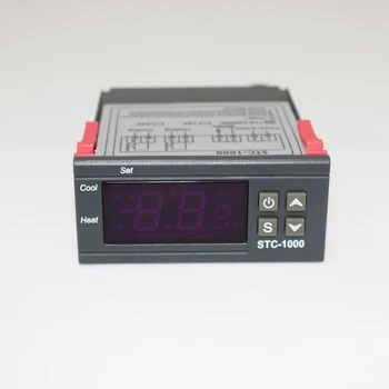 STC 1000 Digitālais Temperatūras regulators Termostats Inkubatoru Thermoregulator Relejs Apkure Dzesēšana
