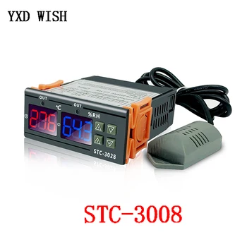 STC-3008 Ciparu Termostats STC-3028 Temperatūras un Mitruma Kontrolieris Termostats Humidistat Termometru, Higrometru, Vadības Slēdzis