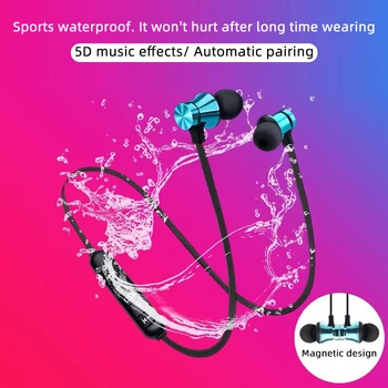 Stereo Bluetooth Trokšņu Slāpēšanas Sporta Tālrunis Pār-Auss Spēļu Austiņu Ausī Mobilo Bass Austiņas Bezvadu Earbuds Smart