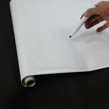 Stickerboard Atkārtoti Roll Up Balta Valdes 45cmx200cm Izdzēst Tāfeles Uzlīme ar 3 Pildspalvas M09