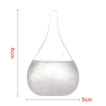 Stilīgs Darbvirsmas Laika Prognoze Ūdens Piliens Stikla Pudele Barometrs Pudeles Meteoroloģisko Staciju#24